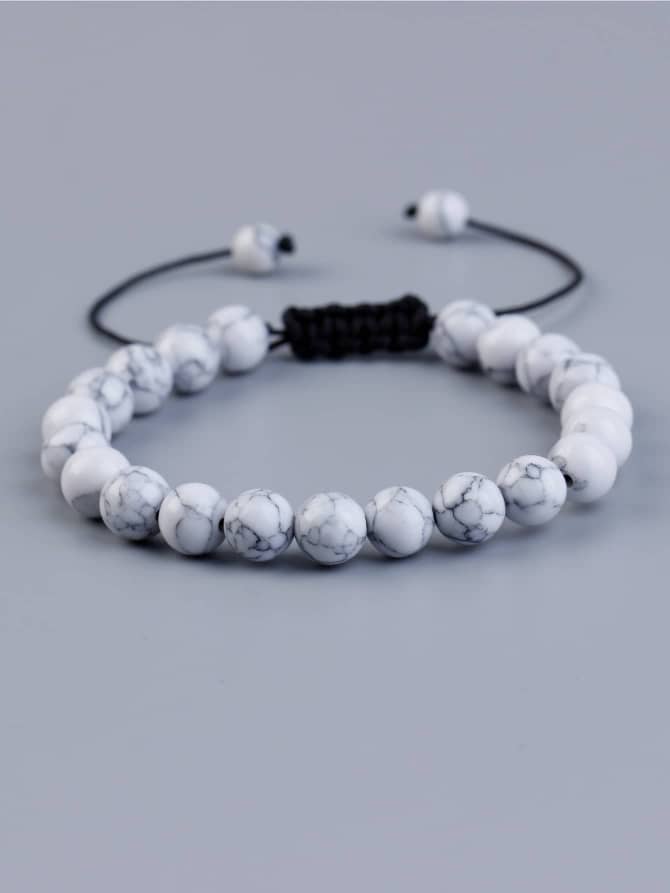 Bracelet Howlite Blanche