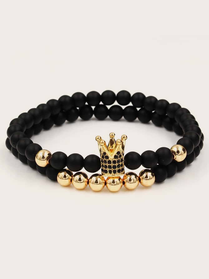 Bracelet Couronne Dorée